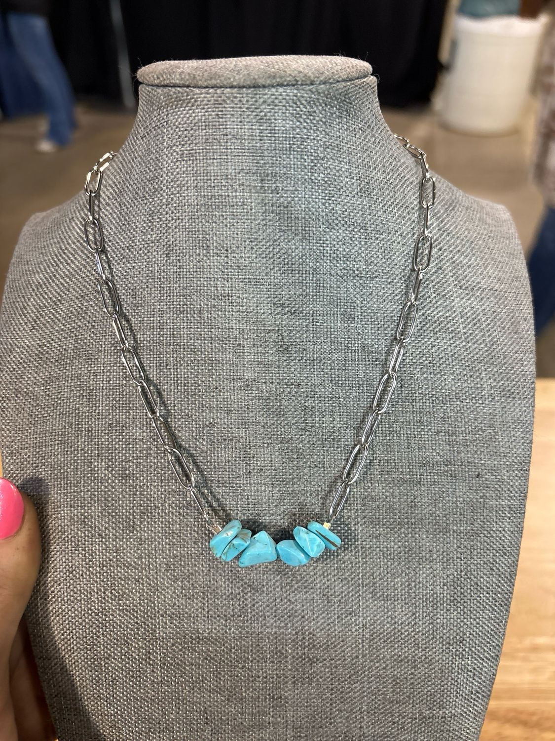 Faux Turquoise Stacker