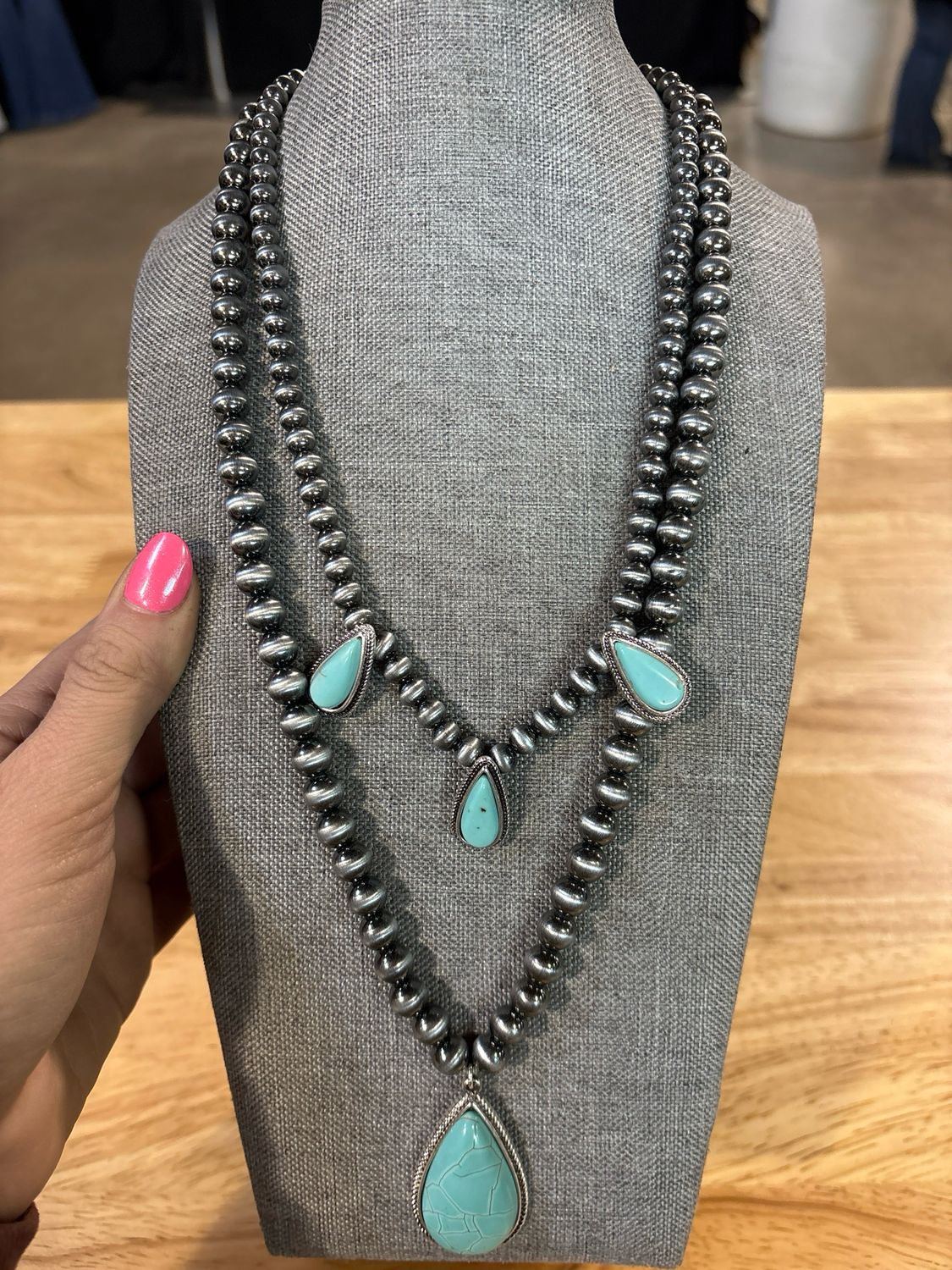 Faux Navajo Pearls &amp; Turquoise