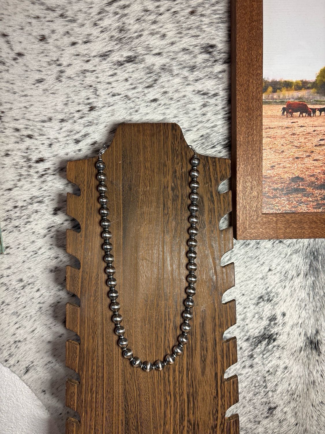 10mm and Saucer Navajo Pearls