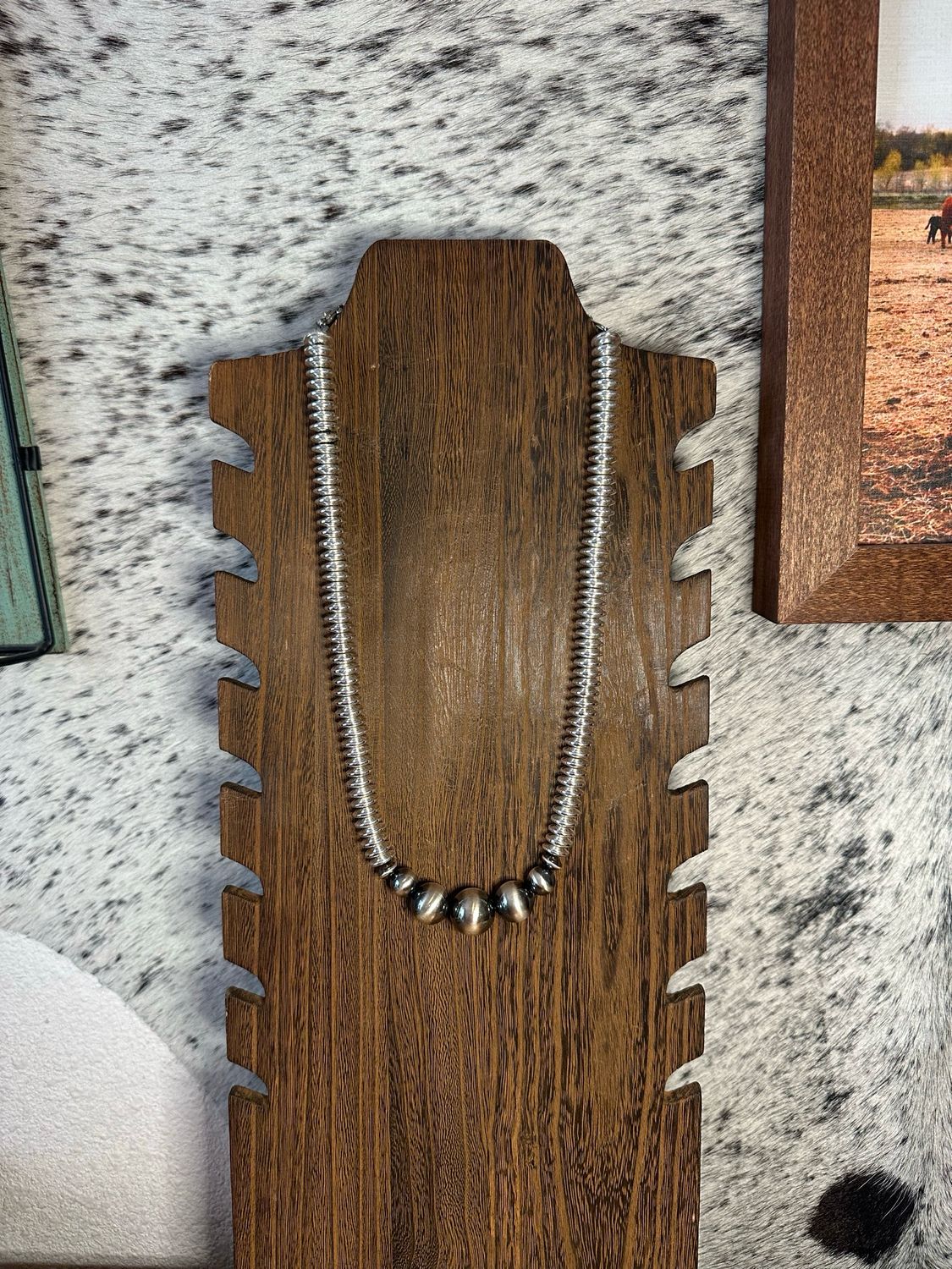 Hematite and Navajo Pearls