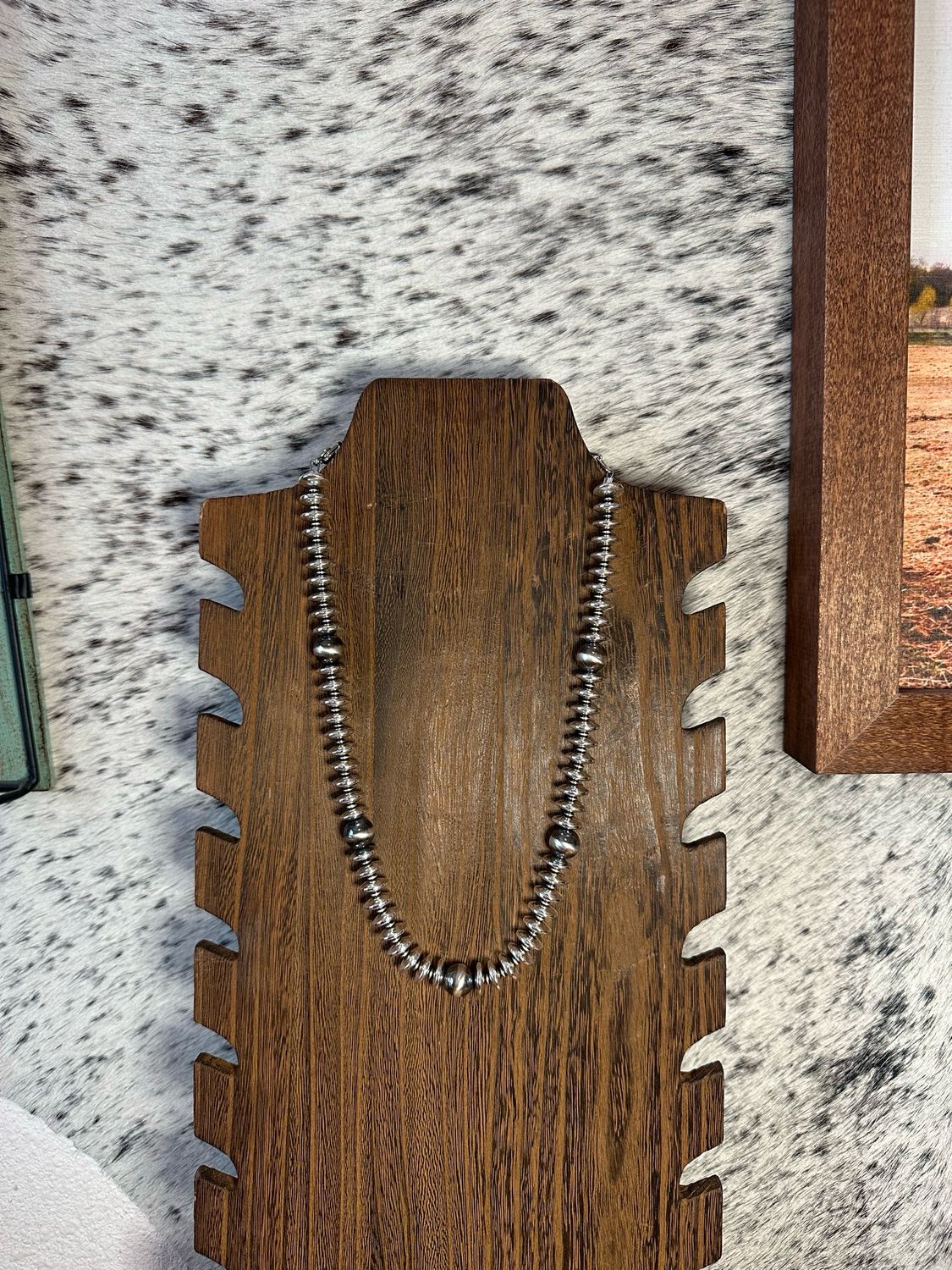 Hematite and Navajo Pearls