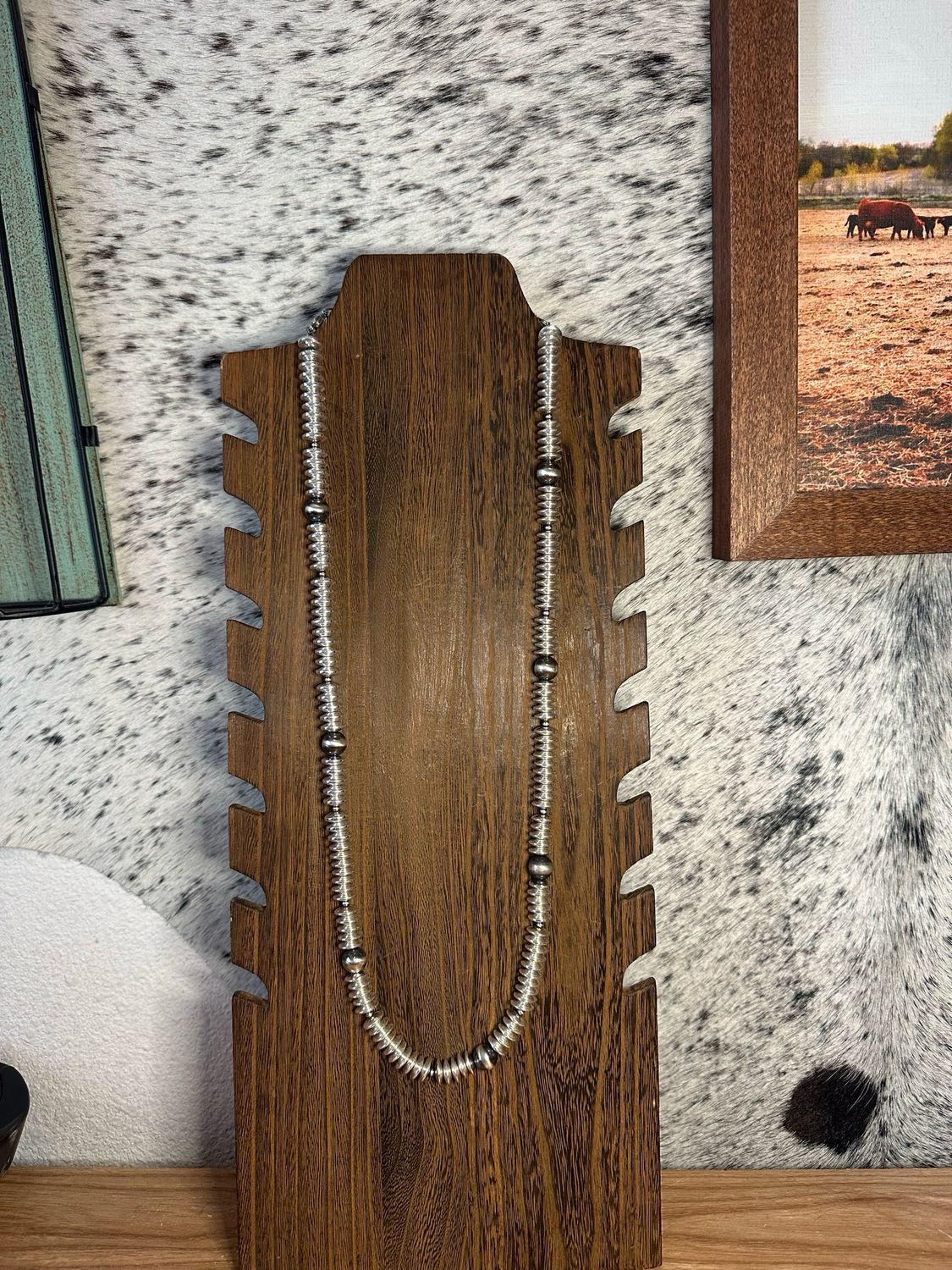 Hematite and Navajo Pearls