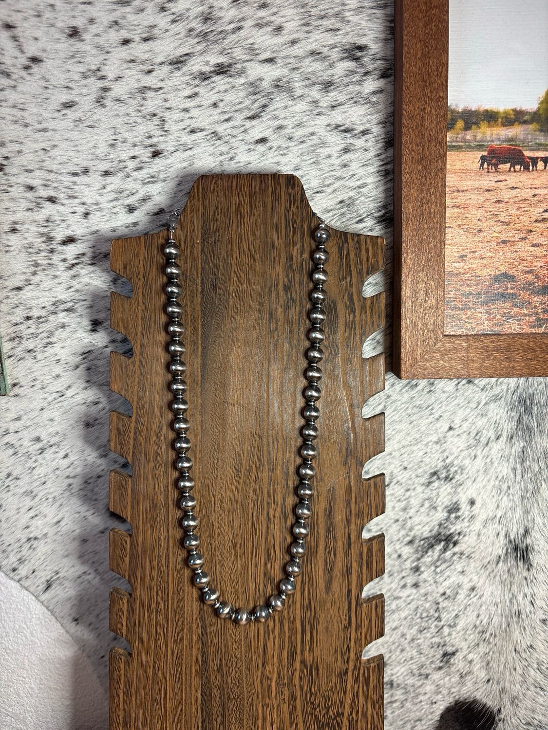 10mm and Saucer Navajo Pearls
