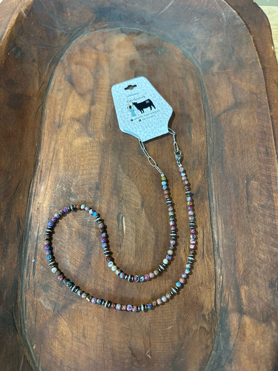 Galaxy Sea Jasper and Navajo Pearls