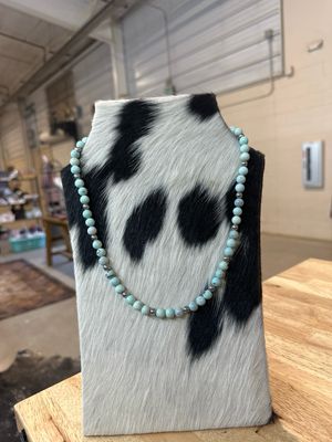Larimar and Hematite