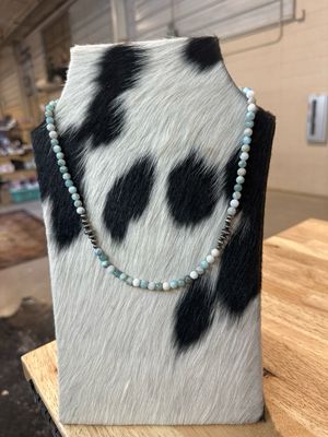 Amazonite &amp; Navajo Pearls