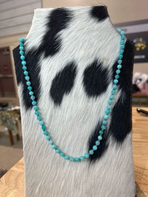 Amazonite and Navajo Pearls