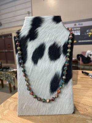 Galaxy Sea Jasper and Navajo Pearls