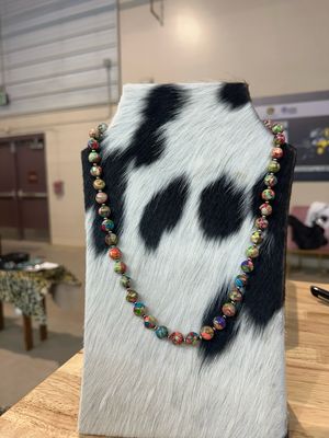 Galaxy Sea Jasper and Navajo Pearls