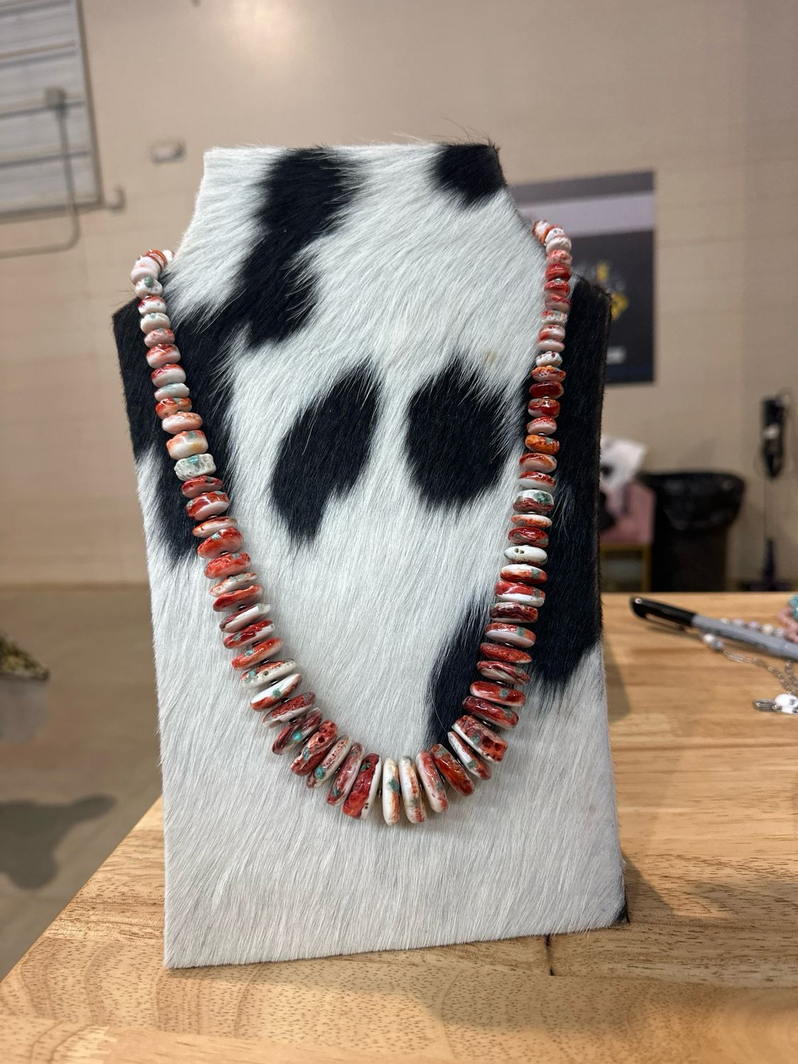 Red Spiny Oyster and Navajo Pearls