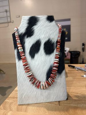 Red Spiny Oyster and Navajo Pearls