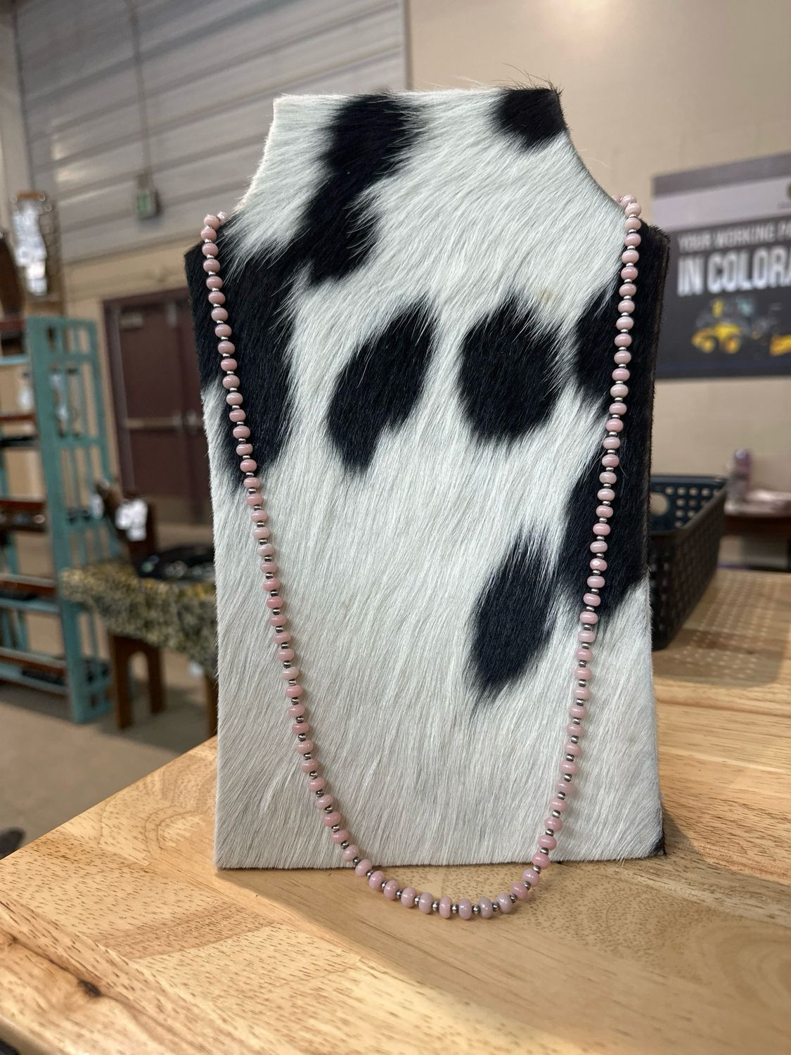 Pink Opal and Navajo Pearls