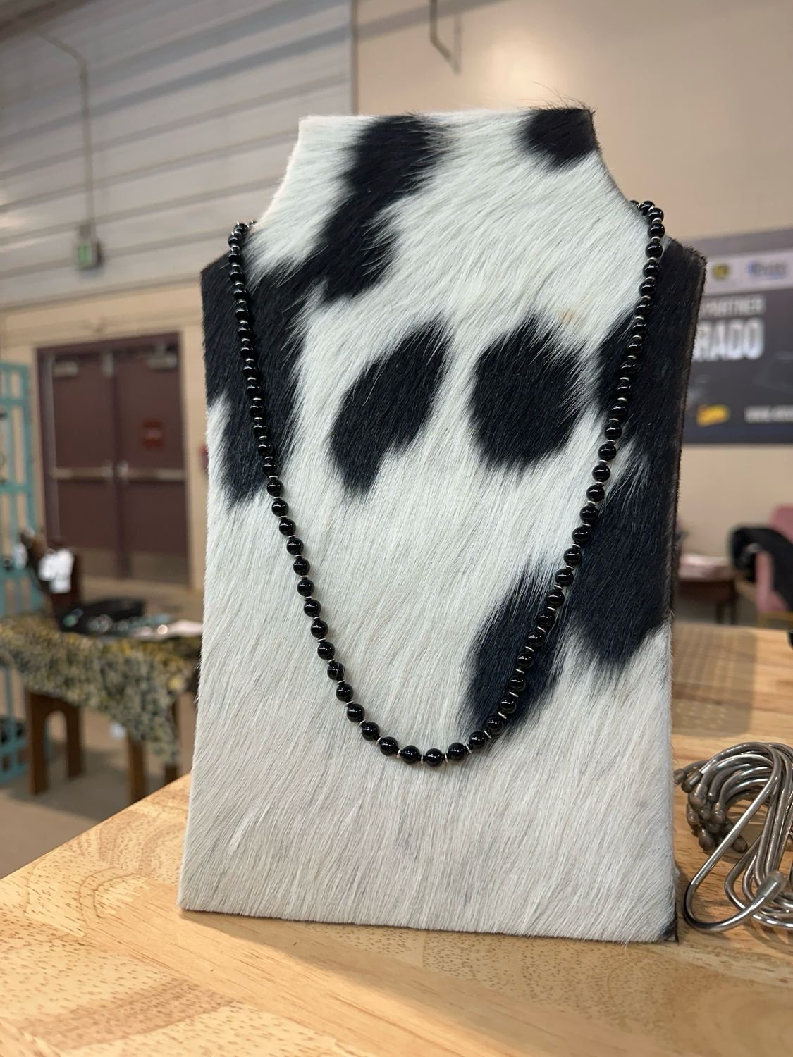 Black Onyx and Navajo Pearls