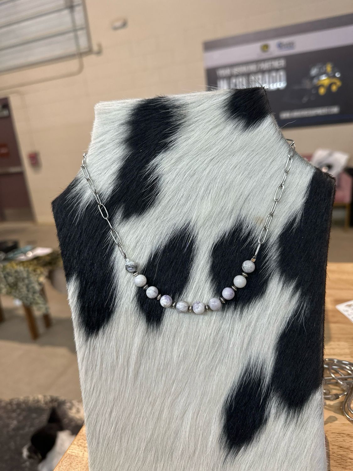 Lavender Jasper &amp; Navajo Pearls
