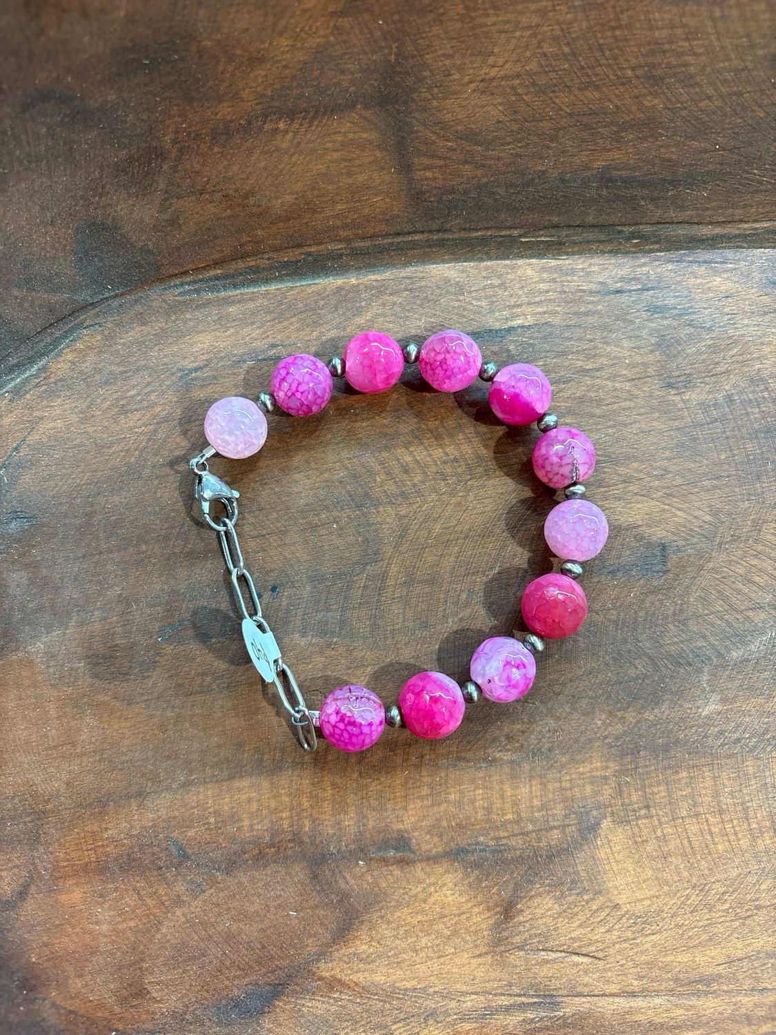 Pink Agate Bracelet