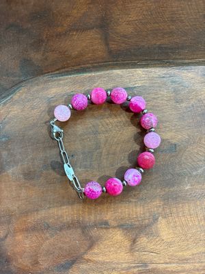 Pink Agate Bracelet