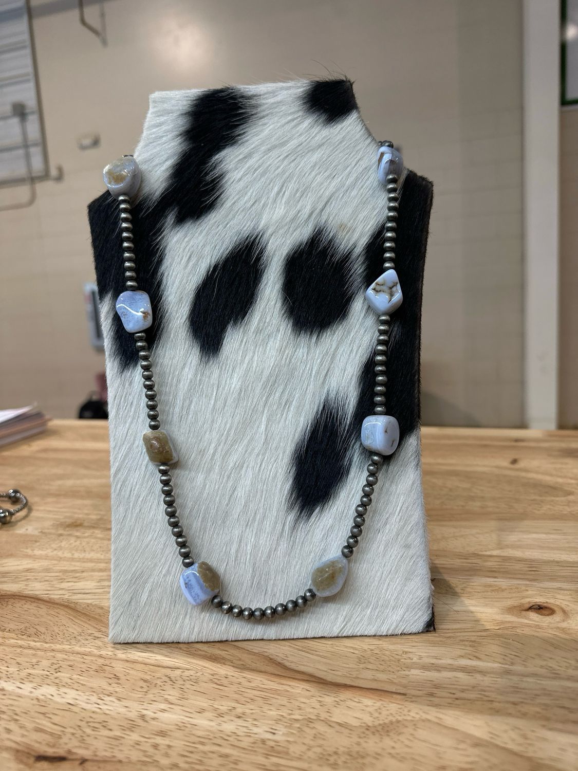 Faux Navajo Pearls and Amazonite