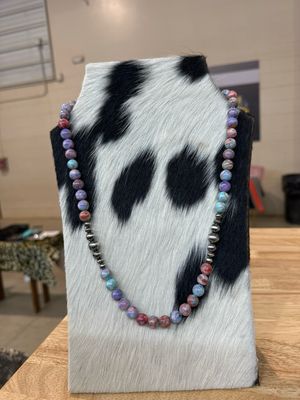 Galaxy Sea Jasper &amp; Navajo Pearls