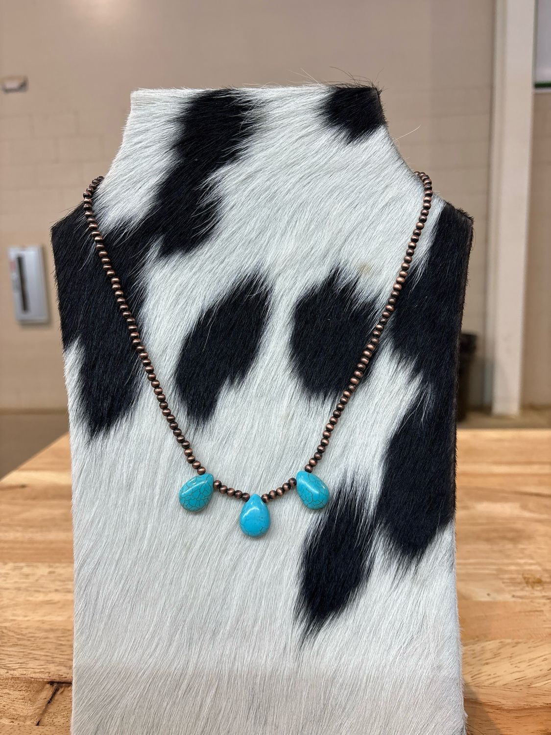 Faux Copper Navajo Pearls &amp; Turquoise