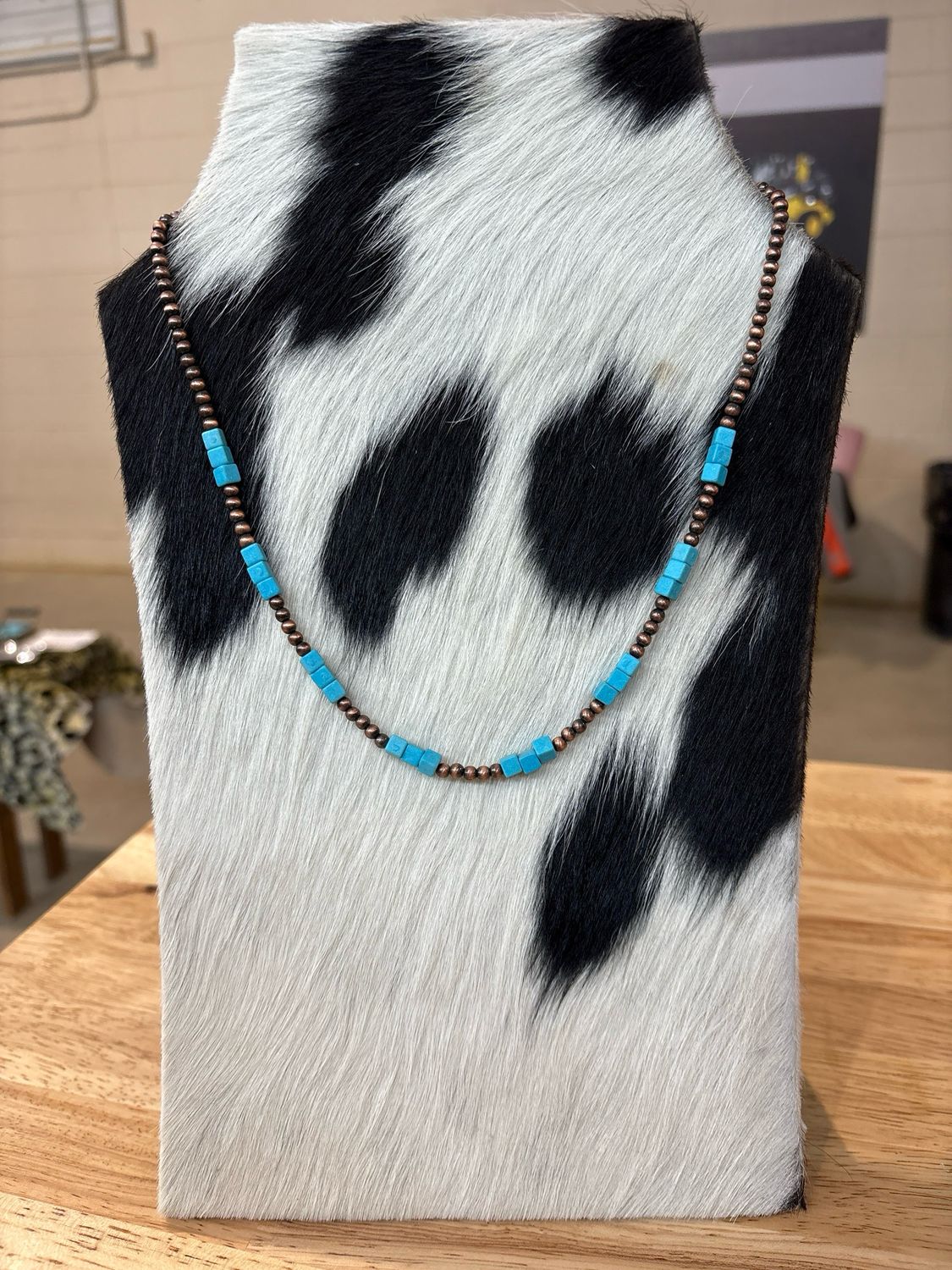 Faux Copper Navajo Pearls &amp; Turquoise