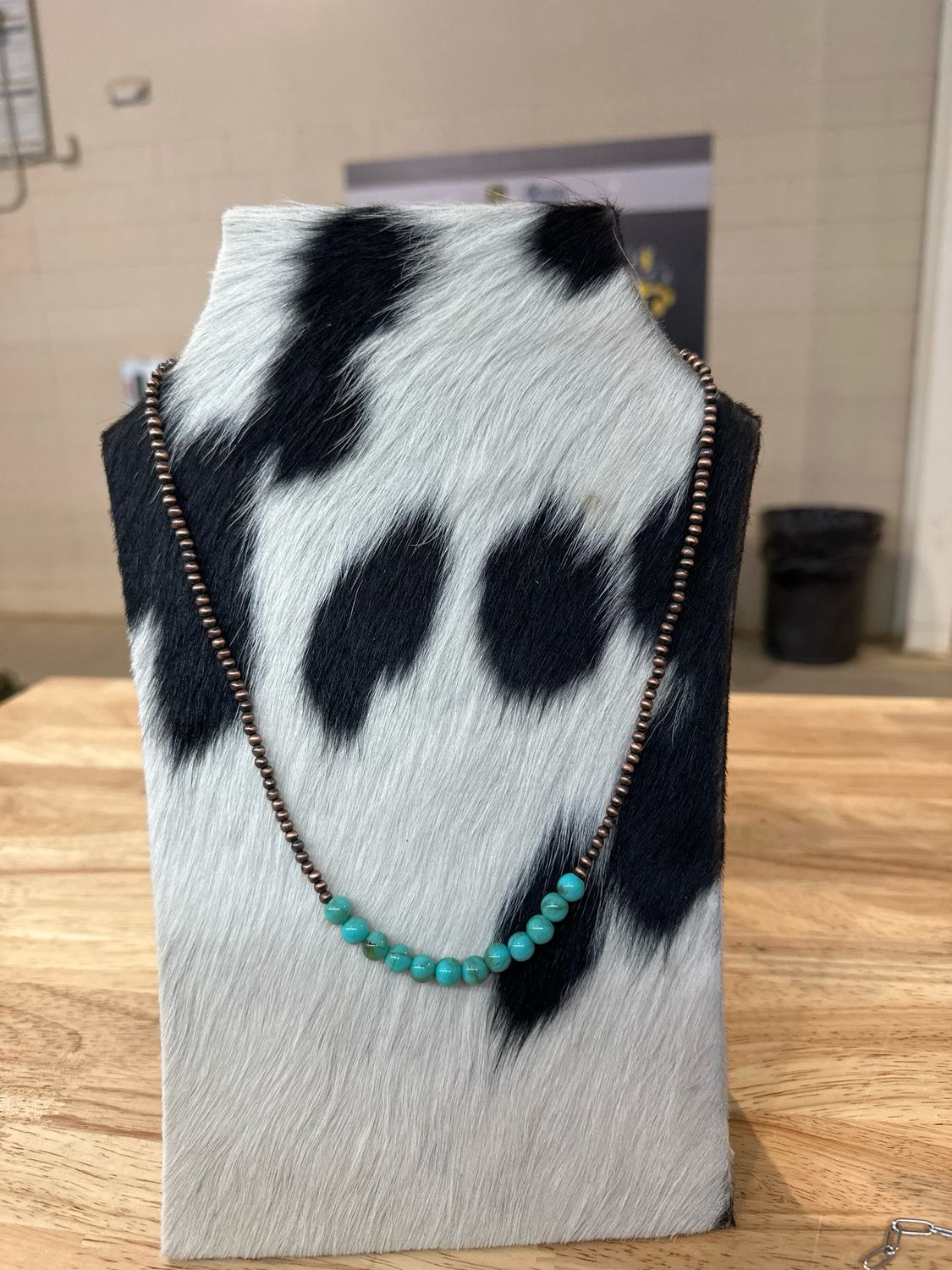 Faux Copper Navajo Pearls &amp; Turquoise