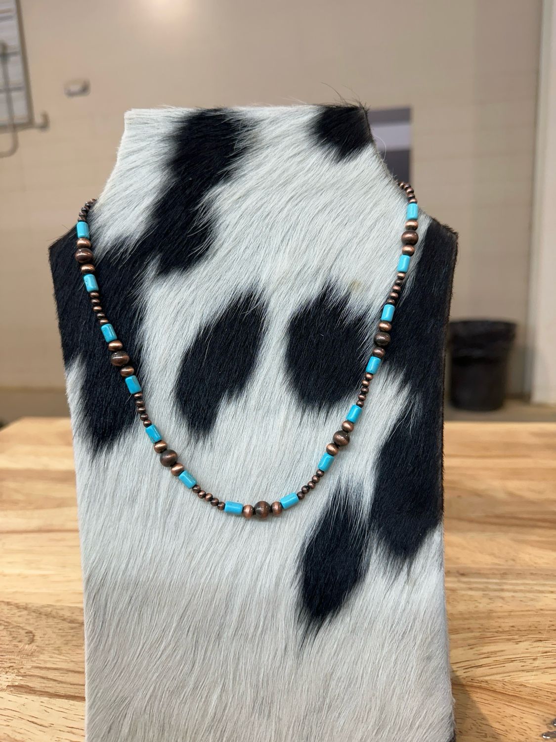 Faux Copper Navajo Pearls &amp; Turquoise