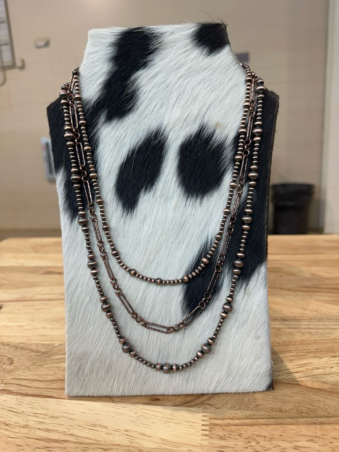 Faux Copper Navajo Pearls