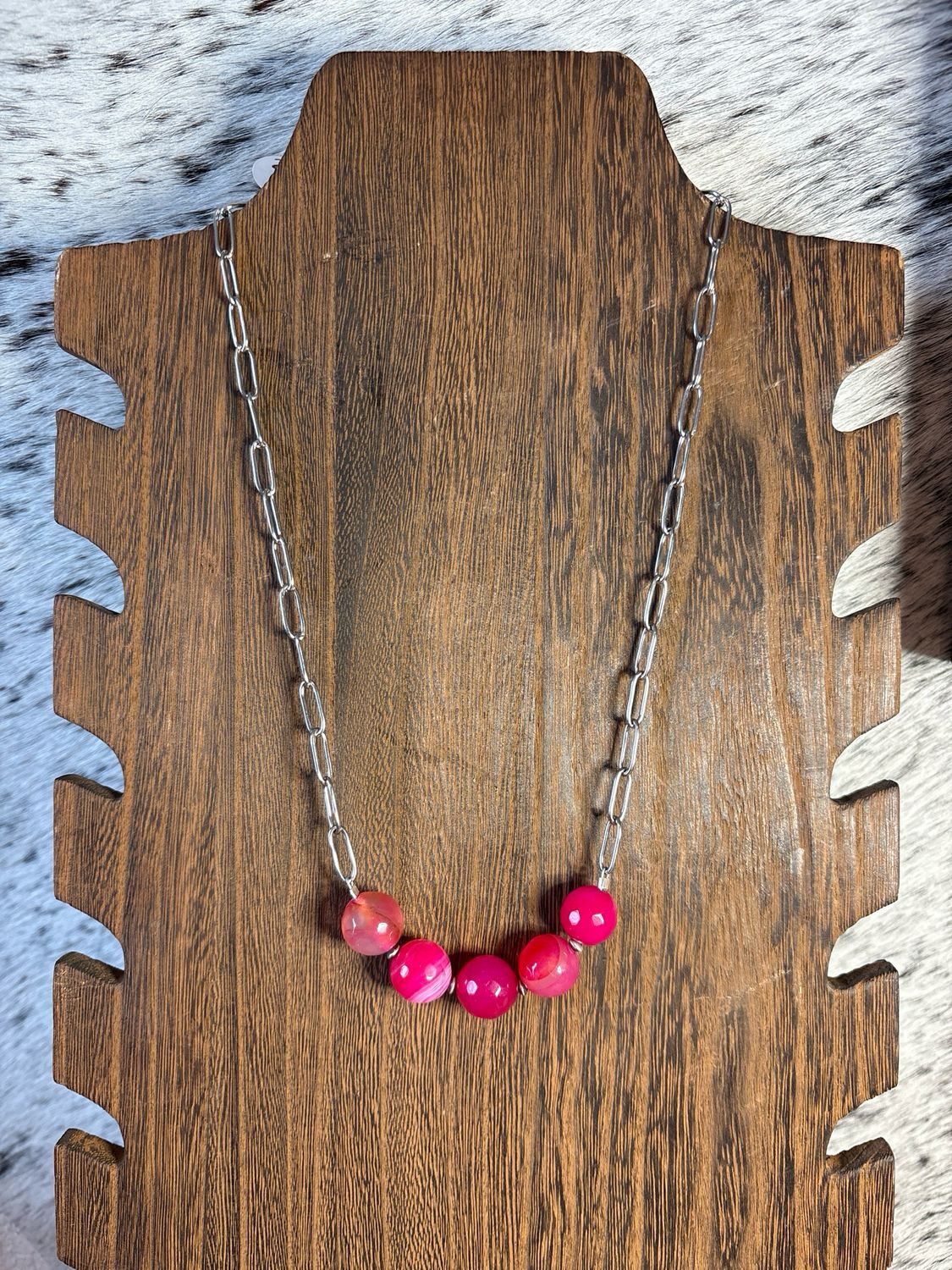 Pink Jasper Stacker