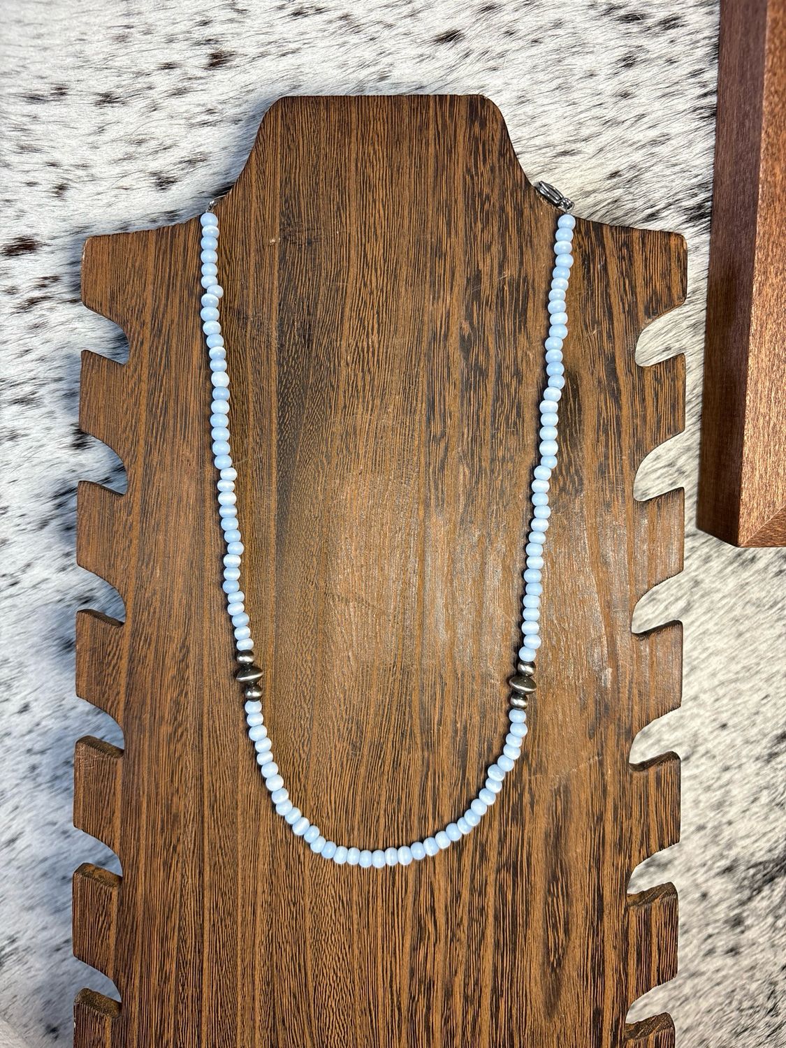Blue Lace Agate &amp; Navajo Pearls