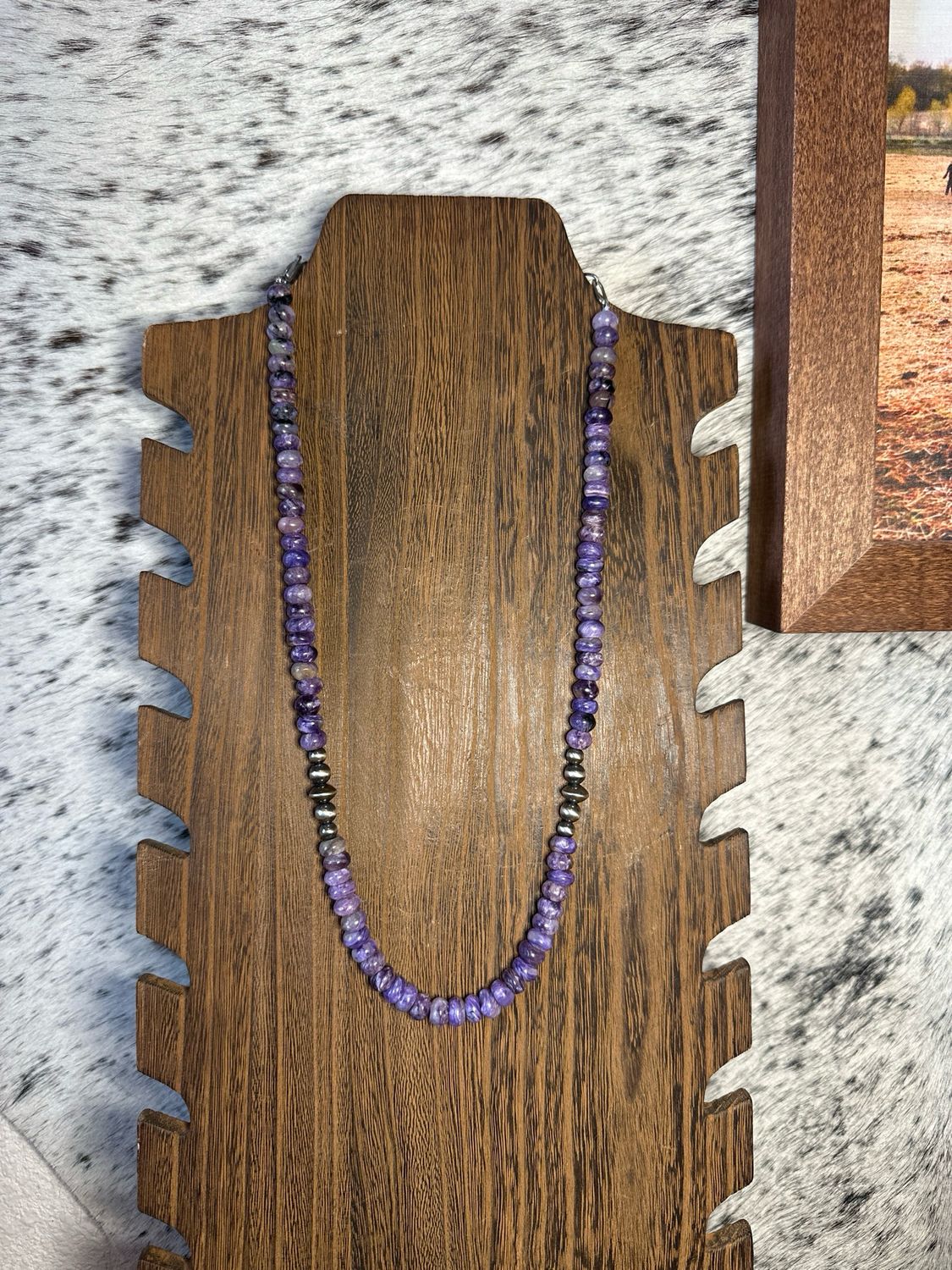 Charoite &amp; Navajo Pearls