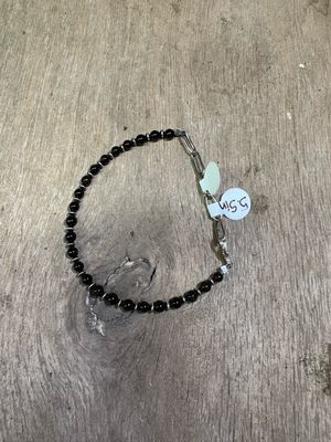 Black Onyx &amp; Navajo Pearl Bracelet