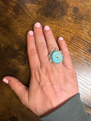Turquoise Flower Ring