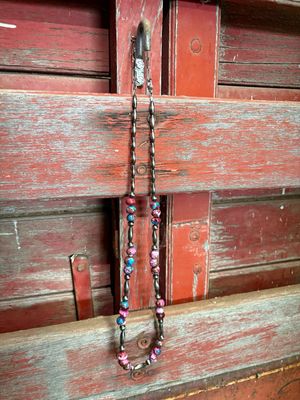 Pink Dahlia &amp; Navajo Pearls
