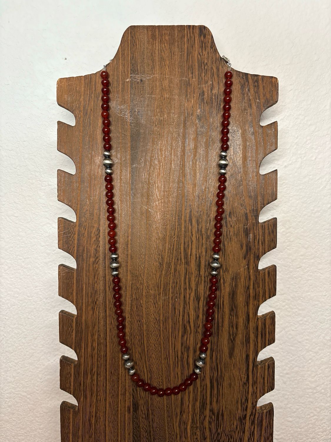 Carnelian &amp; Navajo Pearls