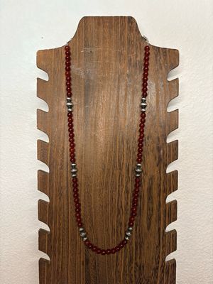 Carnelian &amp; Navajo Pearls