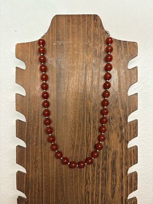 Carnelian &amp; 3 mm Navajo Pearls