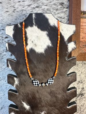 Orange Spiny Oyster, Navajo Pearls &amp; Checkered Shell
