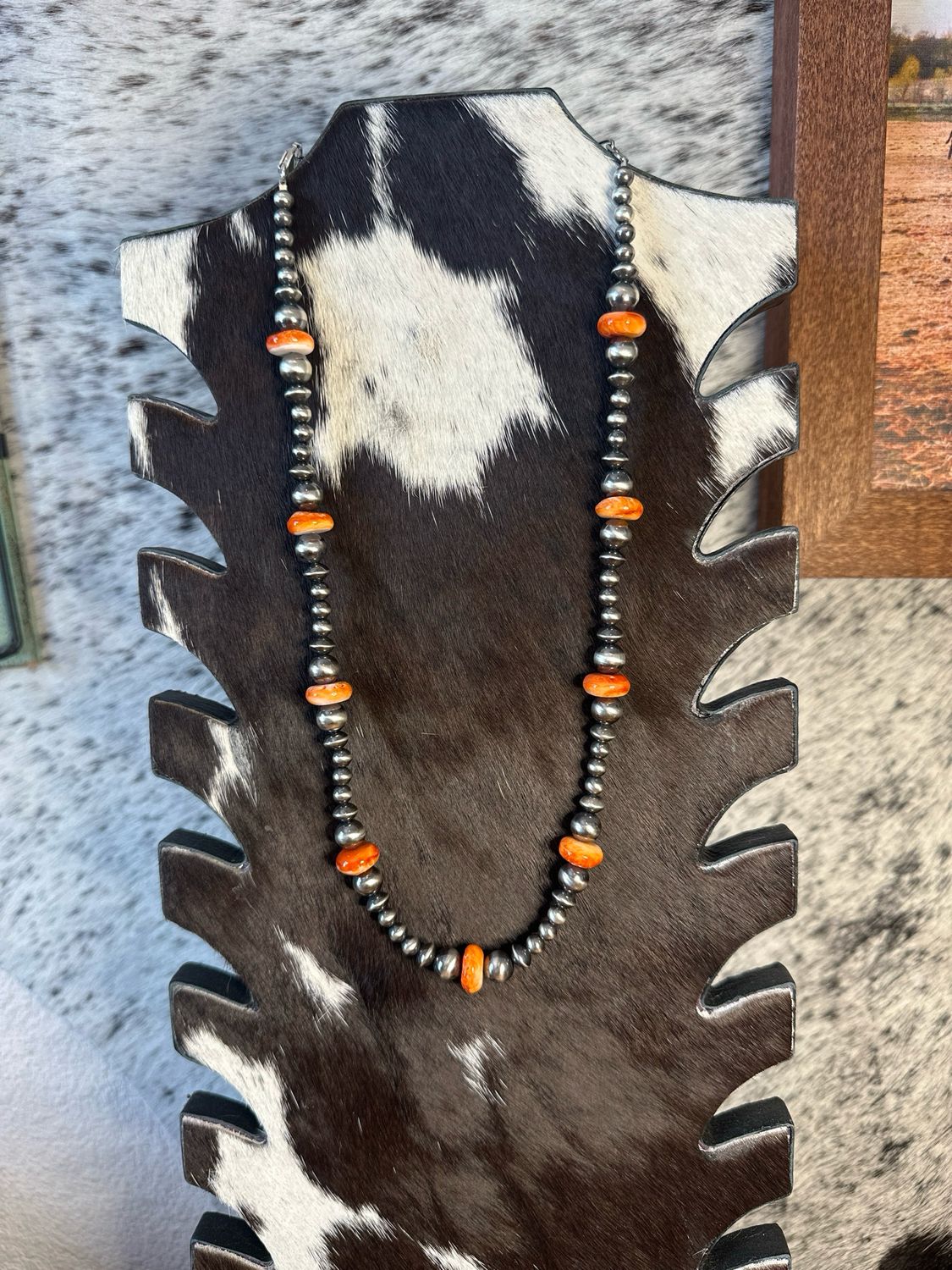 Orange Spiny Oyster &amp; Navajo Pearls