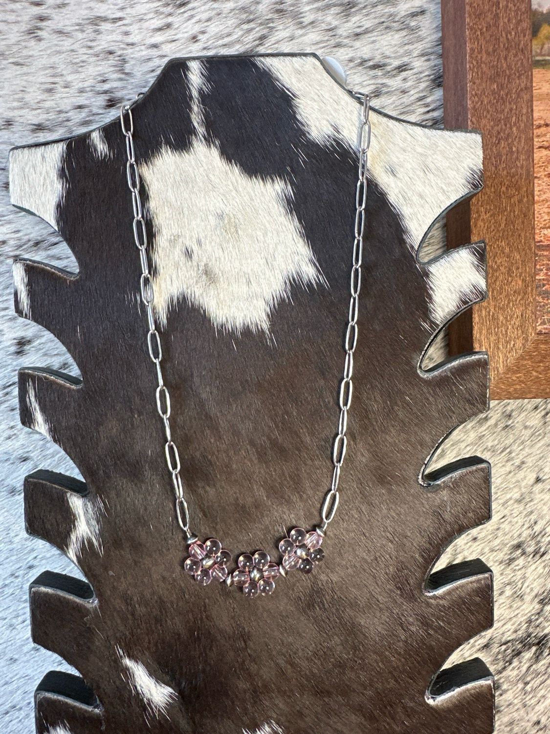 Navajo Pearls &amp; Pink Flower