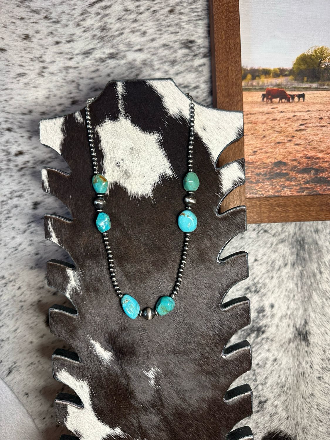 Turquoise &amp; Navajo Pearls