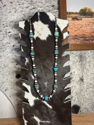 Turquoise, Pink Conch &amp; Navajo Pearls
