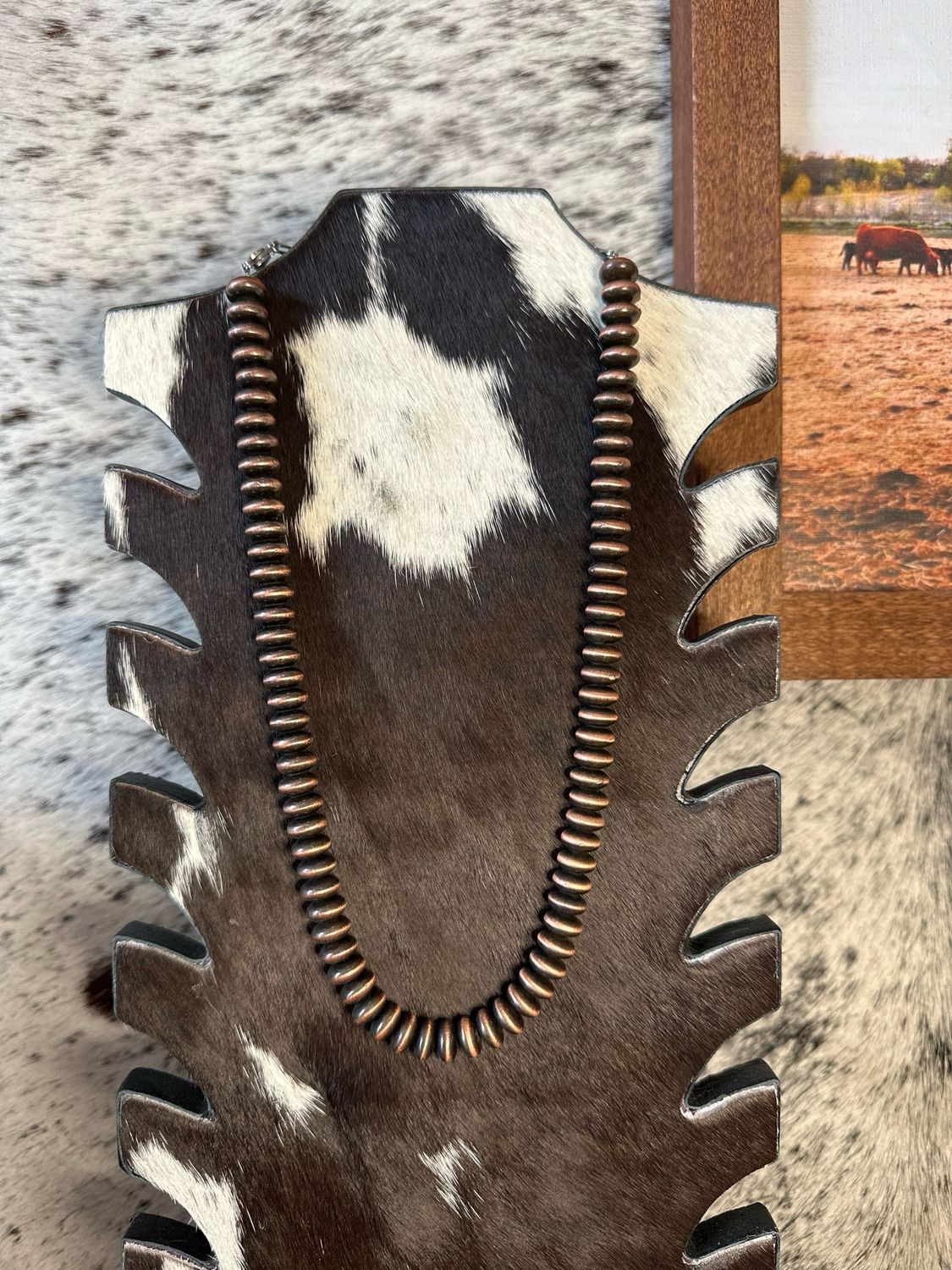 Faux Copper Navajo Pearls