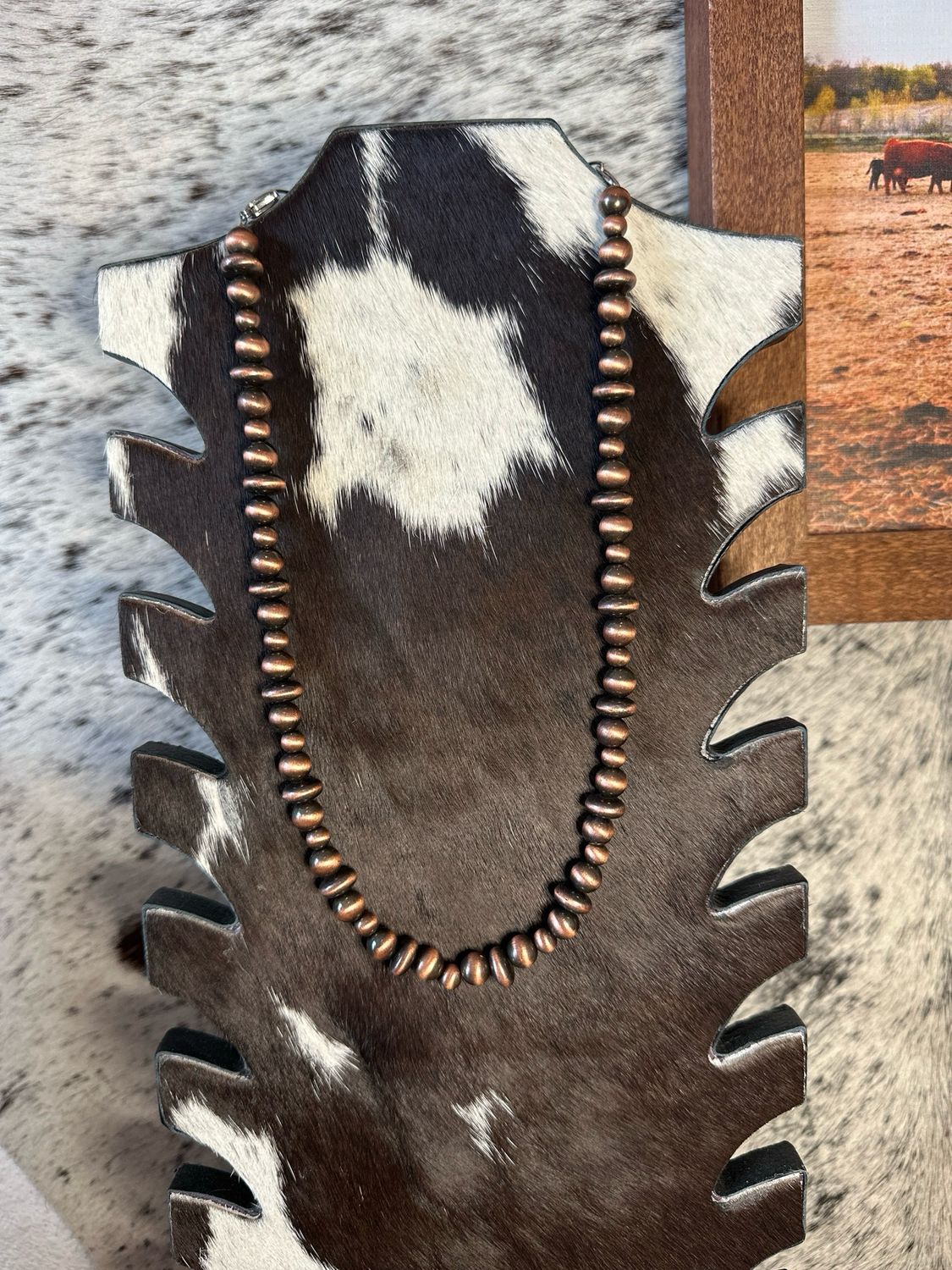 Faux Copper Navajo Pearls
