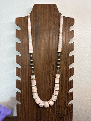 Pink Conch &amp; Navajo Pearls