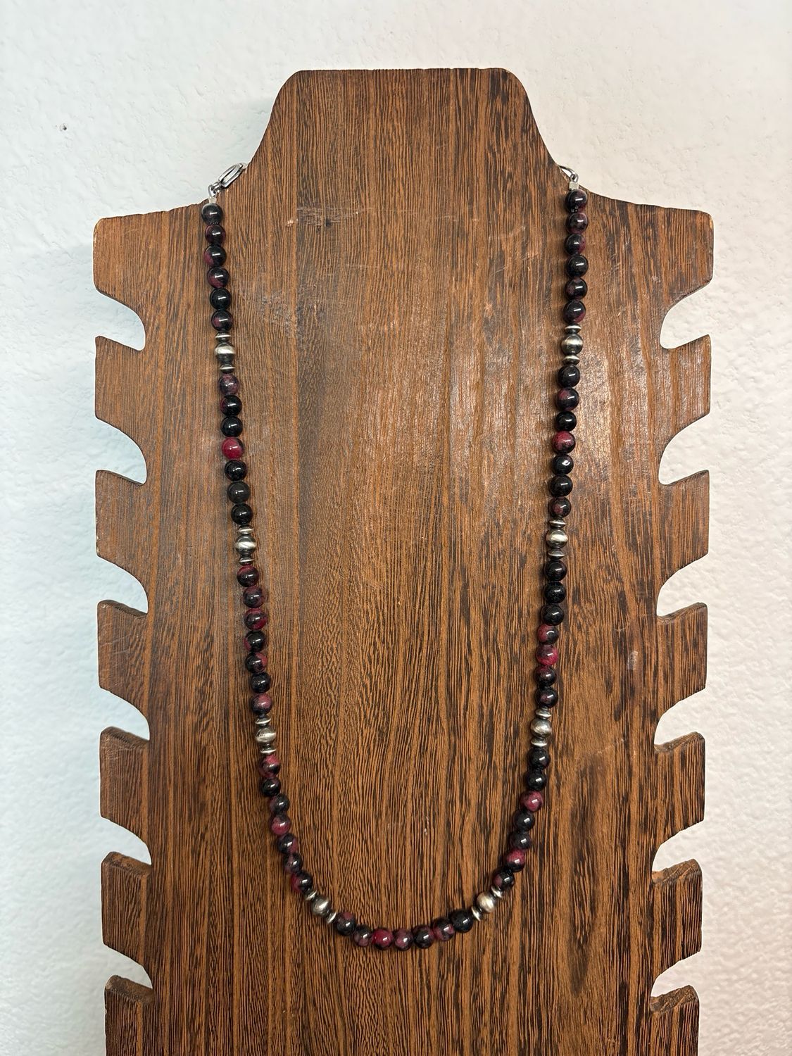 Ruby Zoisite &amp; Navajo Pearls