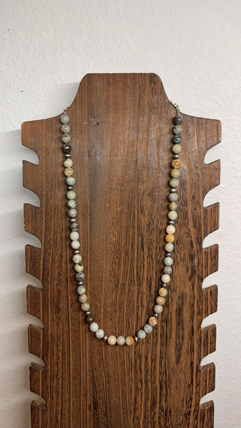 Fossil Jasper &amp; Navajo Pearls