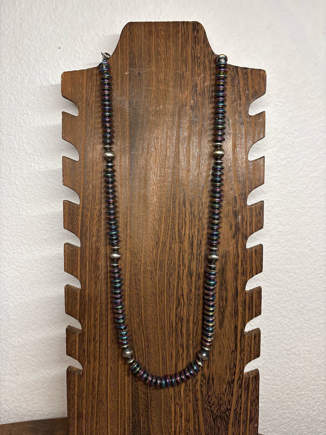 Faux Titanium &amp; Navajo Pearls