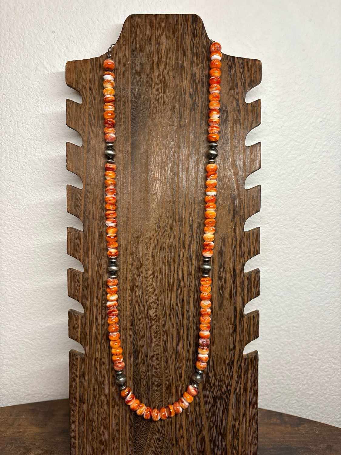 Orange Spiny Oyster &amp; Navajo Pearls