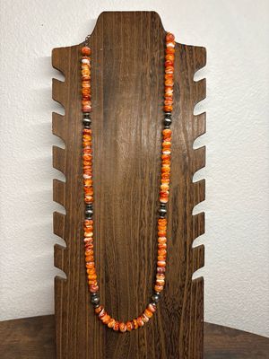 Orange Spiny Oyster &amp; Navajo Pearls