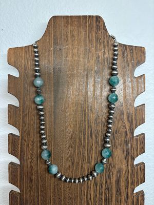 Green Aventurine &amp; Navajo Pearls